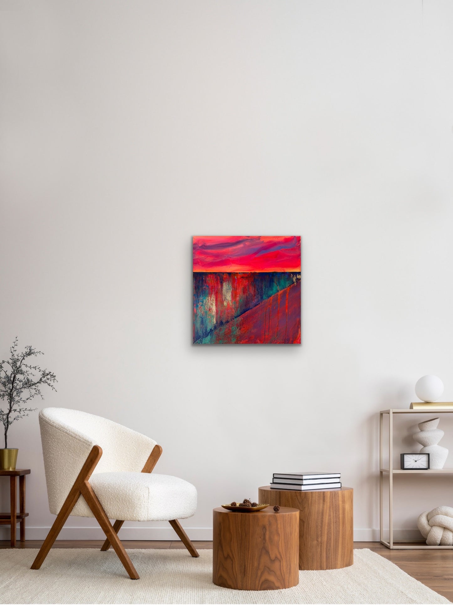 Desert Sigh – 20"x20” Original Acrylic Painting on Gallery-Wrapped Canvas