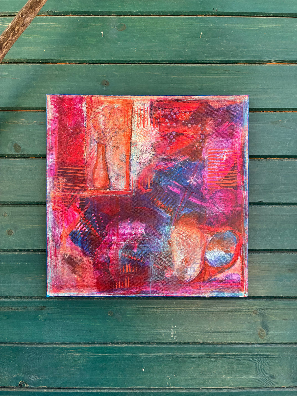 Snapshots – 20"x20” Original Acrylic Painting on Gallery-Wrapped Canvas