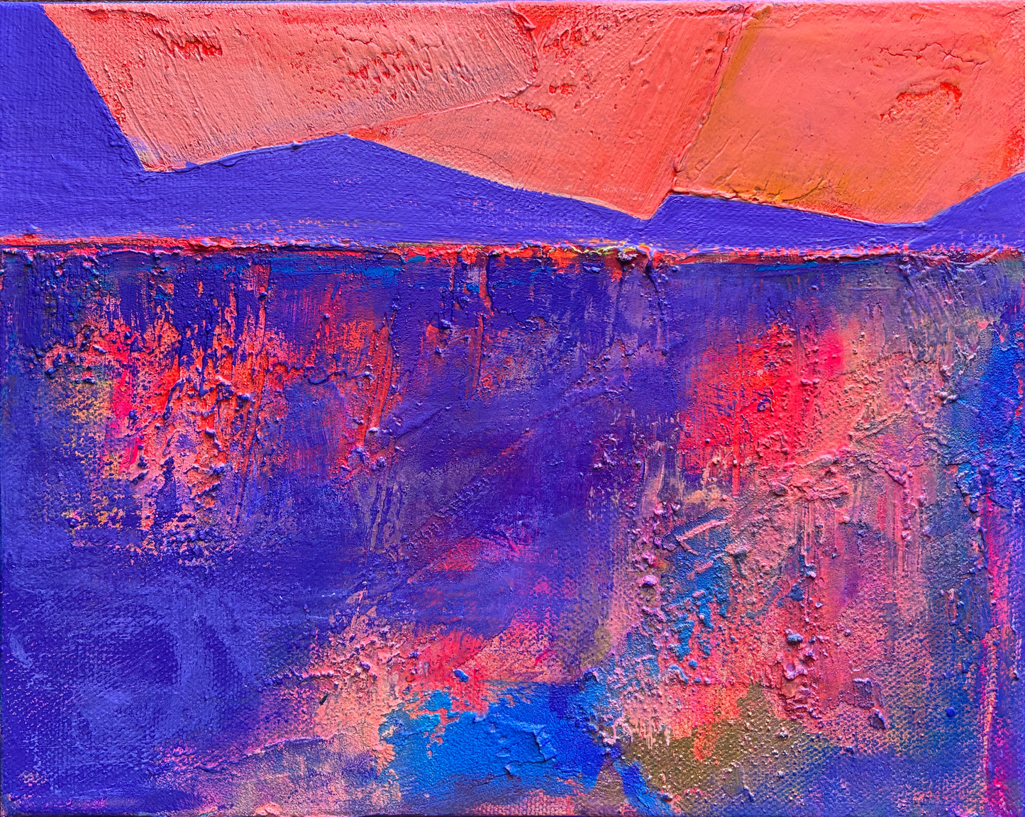 Beyond the Horizon – 12" x 9” Original Acrylic Painting on Gallery-Wrapped Canvas