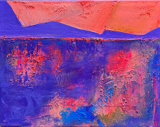 Beyond the Horizon – 12" x 9” Original Acrylic Painting on Gallery-Wrapped Canvas