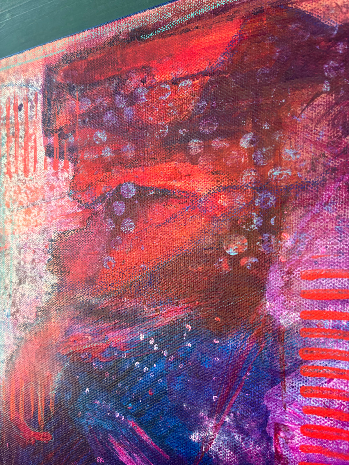 Snapshots – 20"x20” Original Acrylic Painting on Gallery-Wrapped Canvas