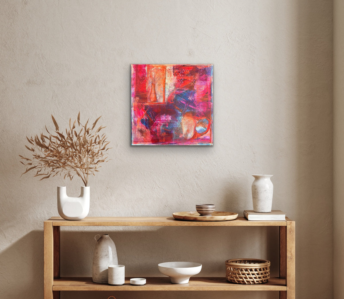 Snapshots – 20"x20” Original Acrylic Painting on Gallery-Wrapped Canvas