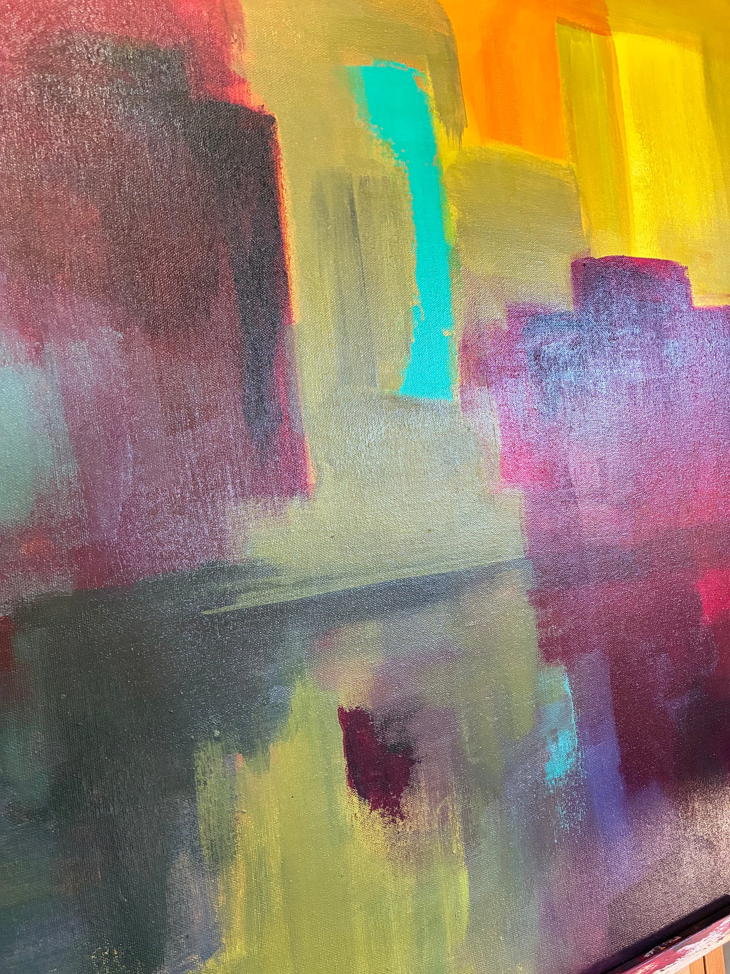 The Quiet In Between | Original Abstract Acrylic Painting | 30” x 30”