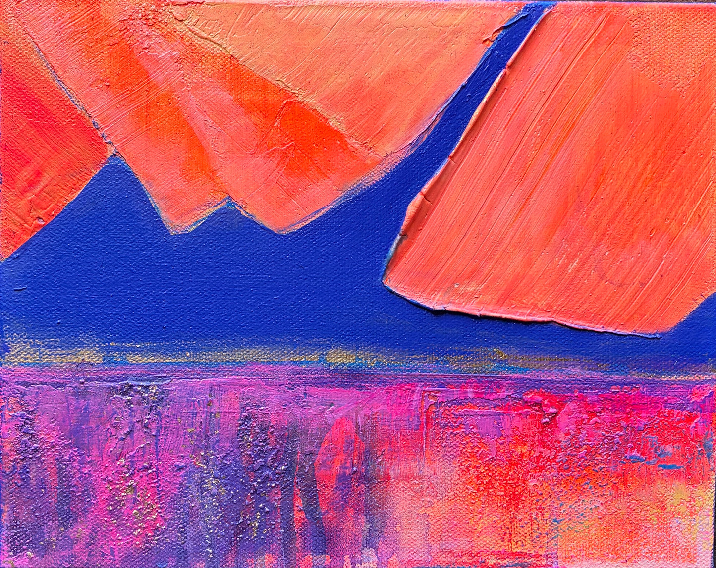 Edge of Day – 12" x 9” Original Acrylic Painting on Gallery-Wrapped Canvas