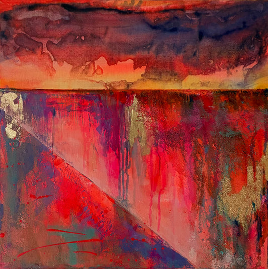 Beyond the Rim – 20"x20” Original Acrylic Painting on Gallery-Wrapped Canvas