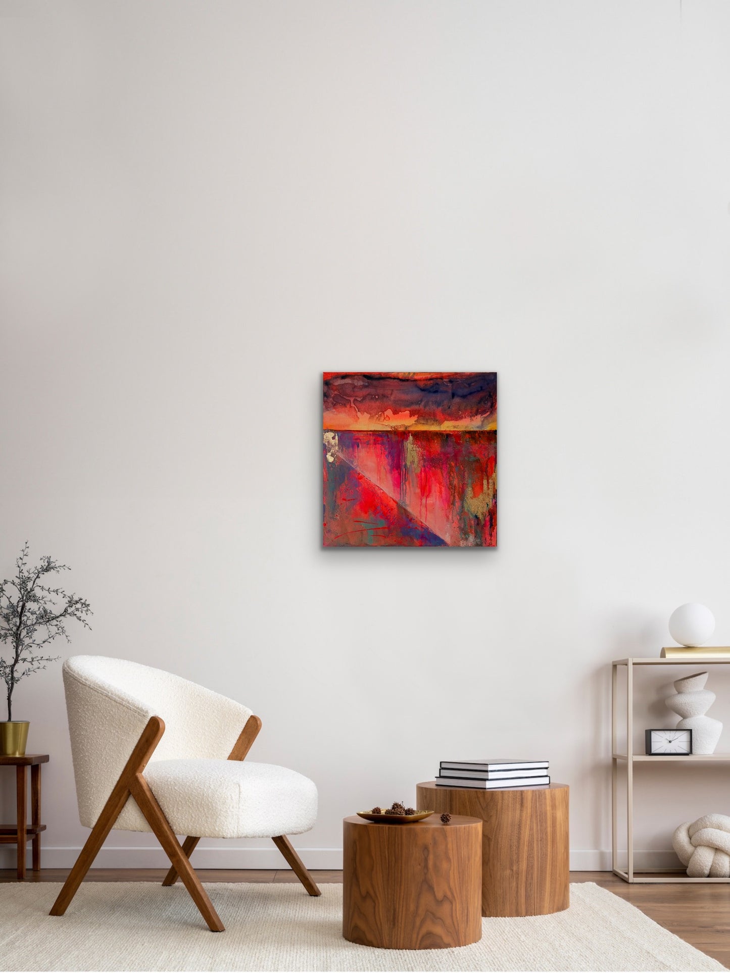 Beyond the Rim – 20"x20” Original Acrylic Painting on Gallery-Wrapped Canvas