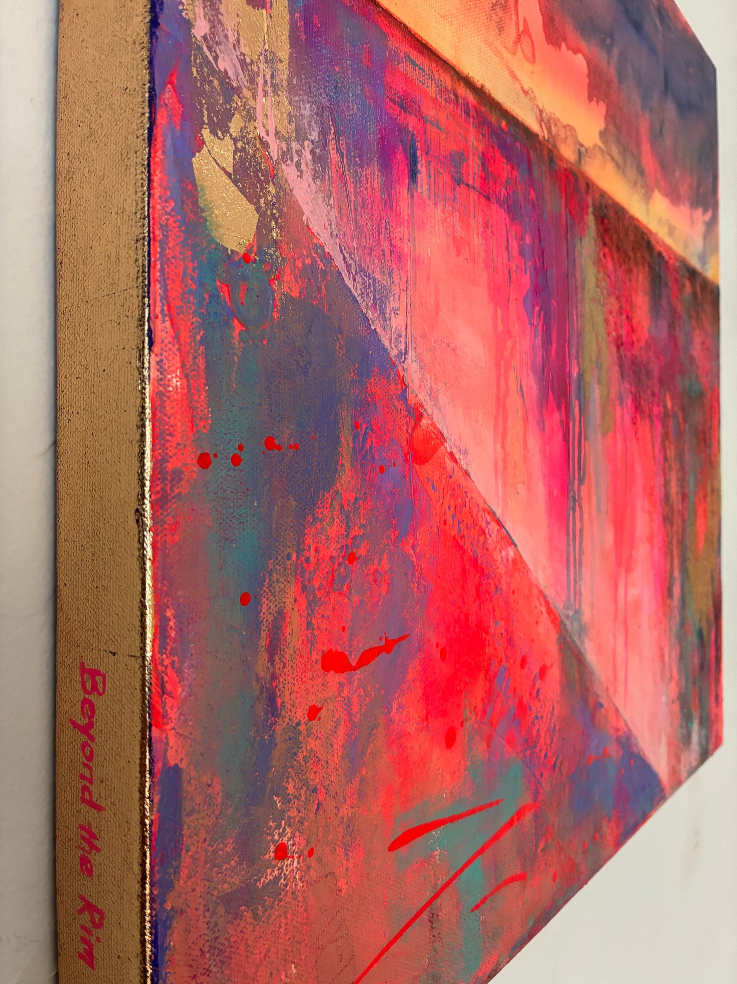 Beyond the Rim – 20"x20” Original Acrylic Painting on Gallery-Wrapped Canvas