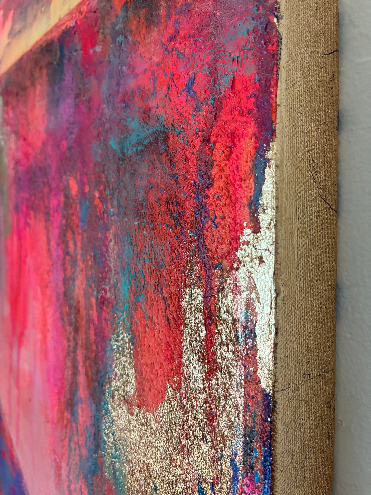 Beyond the Rim – 20"x20” Original Acrylic Painting on Gallery-Wrapped Canvas