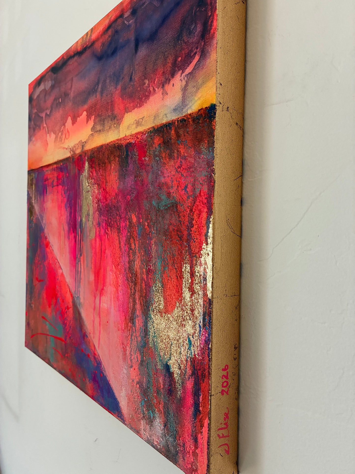 Beyond the Rim – 20"x20” Original Acrylic Painting on Gallery-Wrapped Canvas