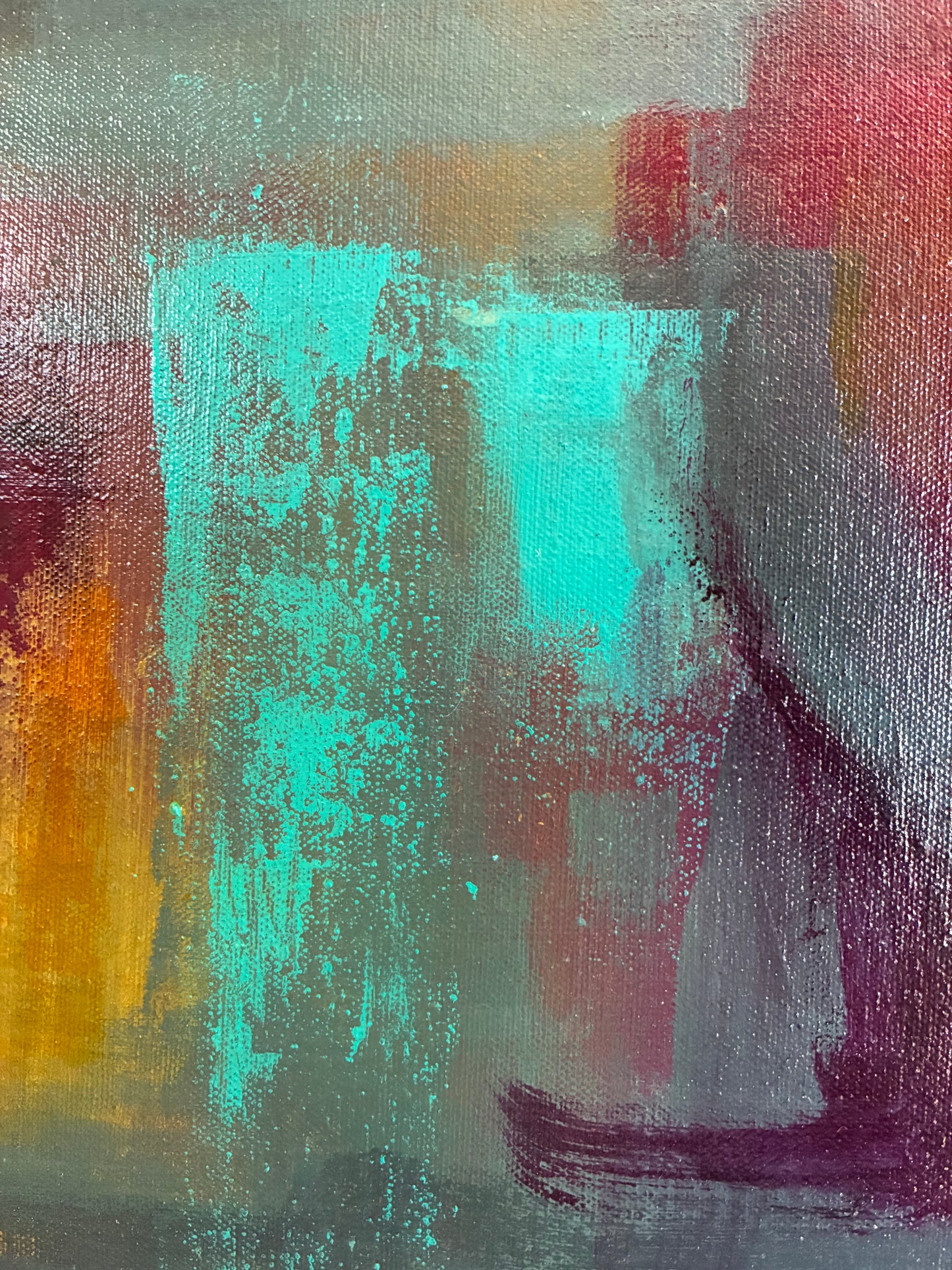 The Quiet In Between | Original Abstract Acrylic Painting | 30” x 30”