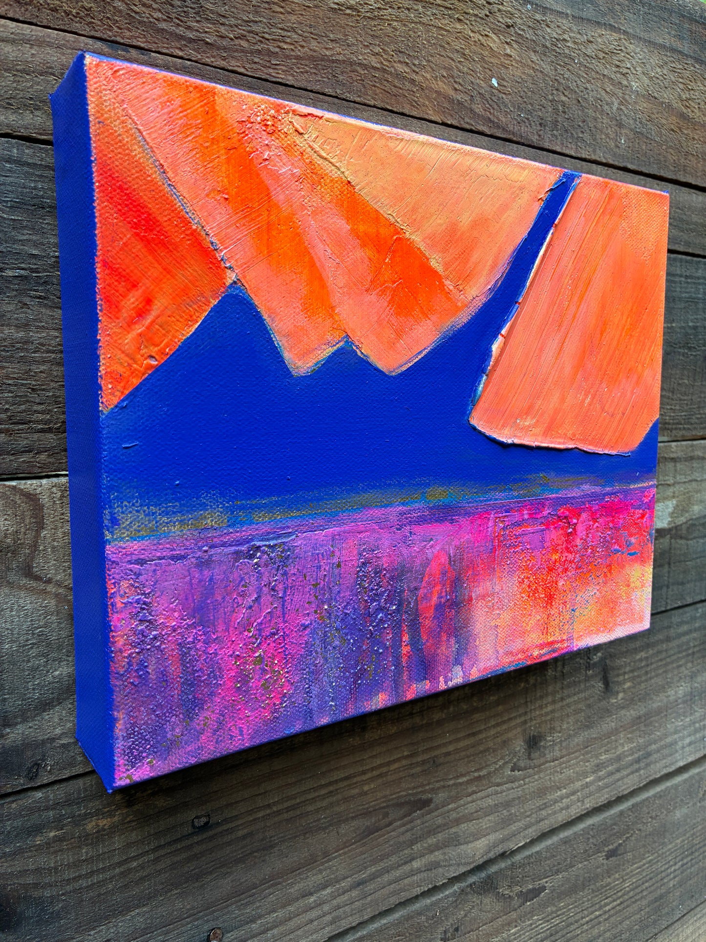 Edge of Day – 12" x 9” Original Acrylic Painting on Gallery-Wrapped Canvas