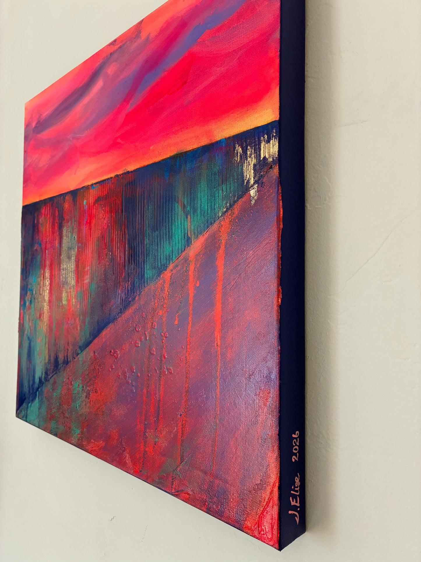 Desert Sigh – 20"x20” Original Acrylic Painting on Gallery-Wrapped Canvas