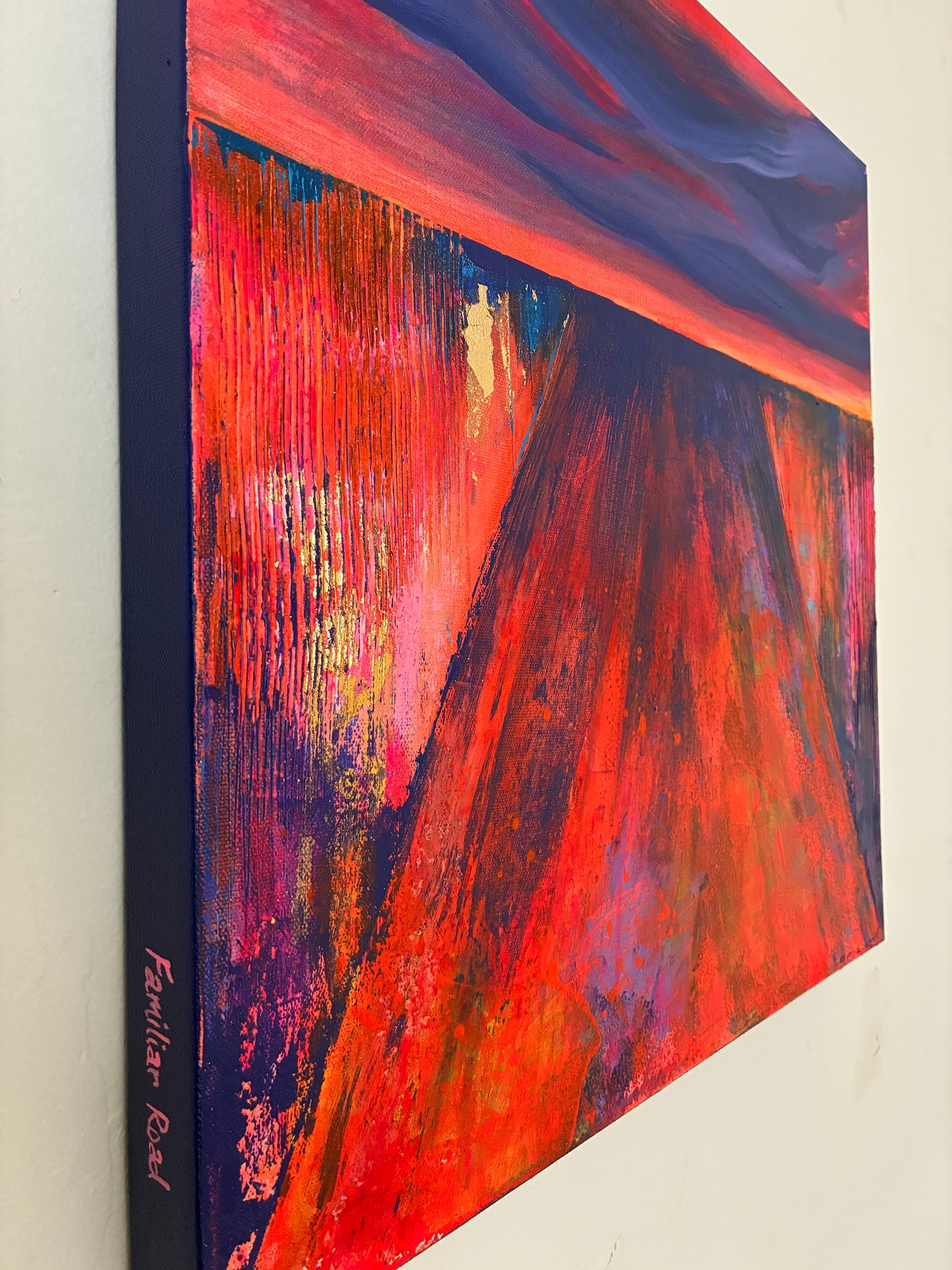 Familiar Road – 20"x20” Original Acrylic Painting on Gallery-Wrapped Canvas