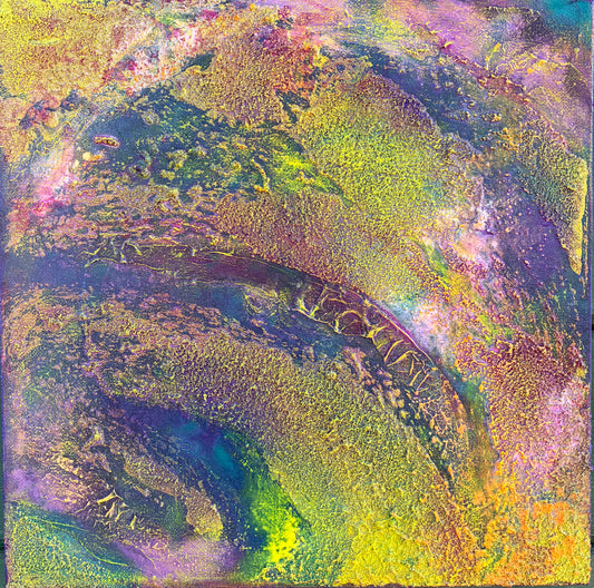 BE the Light - Original Abstract Texture Painting by J. Elise