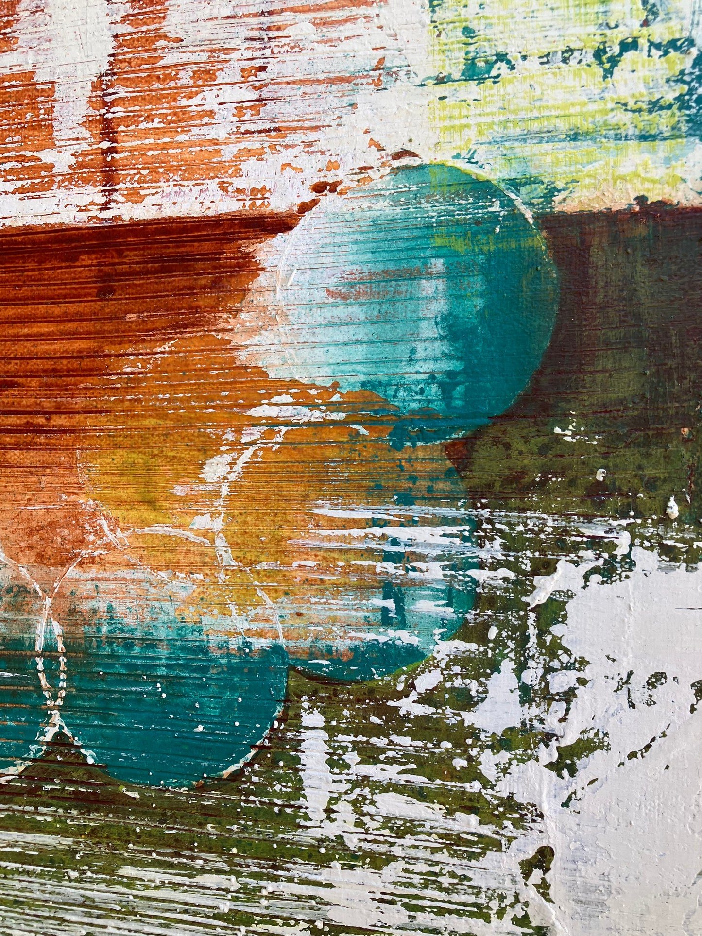 Untitled - Vibrant Abstract Contemporary Painting on 30” x 40” Gallery Wrapped Canvas – Ready to Hang