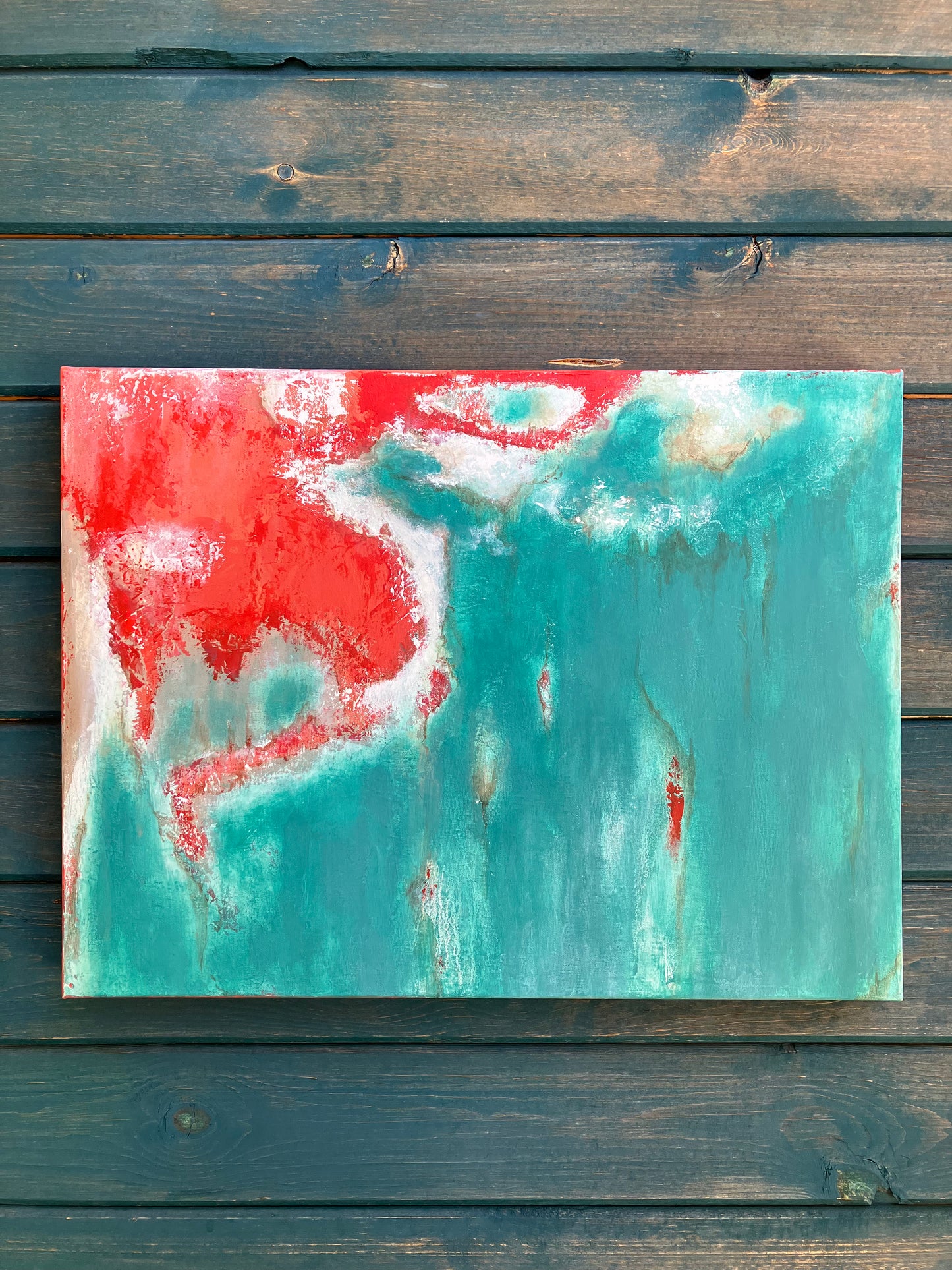 "If These Walls Could Talk" - 24”w x 18”h x 1.5”d gallery wrapped canvas, ready to hang