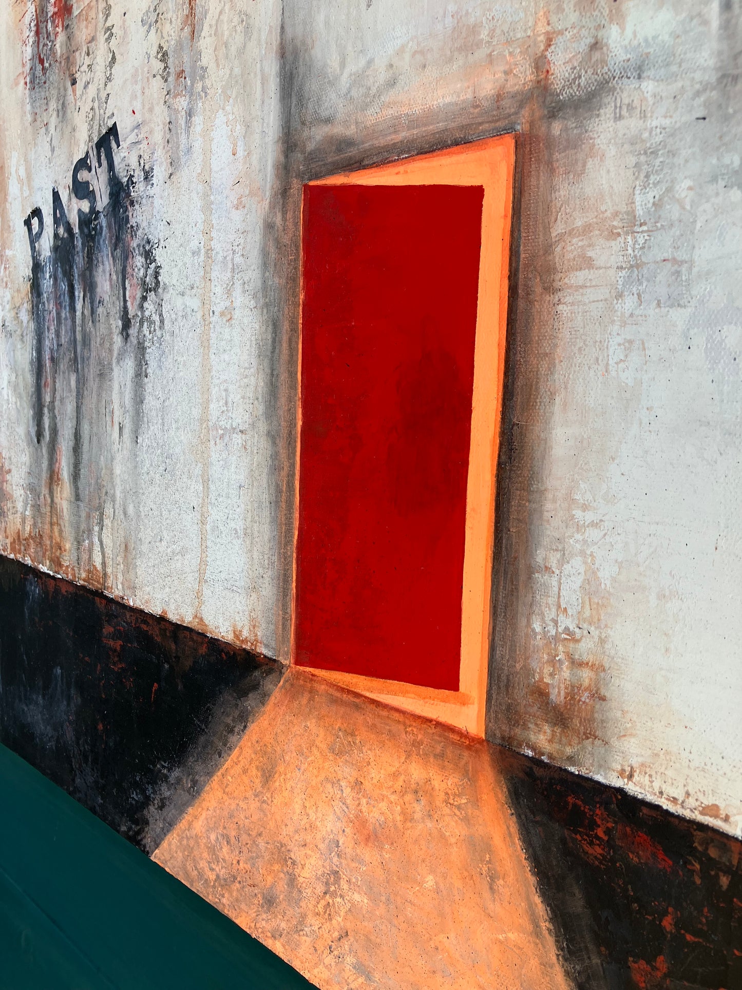 Leaving It Behind -  36” x 24” Original Abstract Acrylic Painting