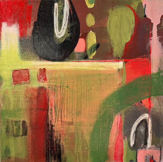 “Playground” - 8” x 8” canvas panel, unframed original art