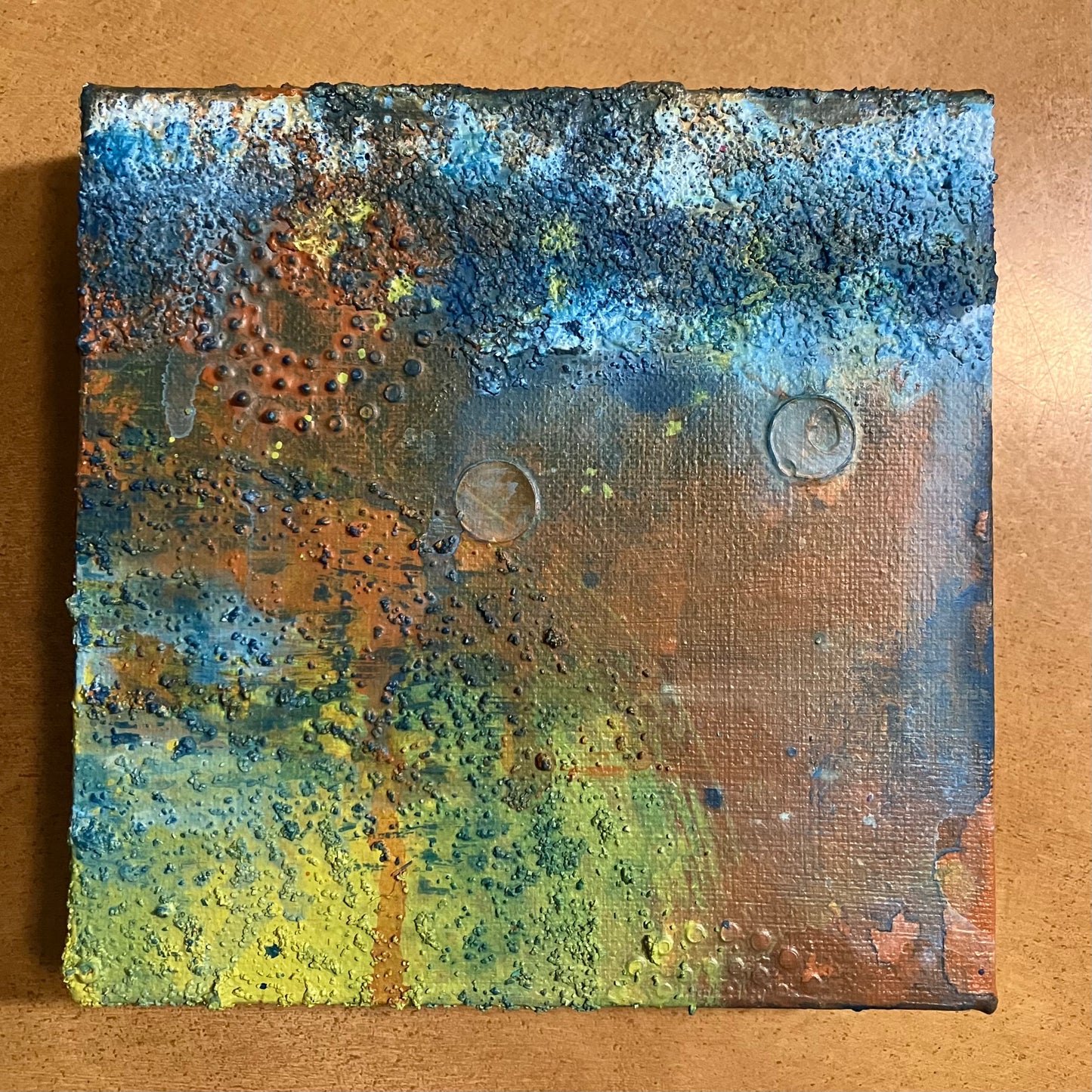 Unearthed - Set of 4 paintings, each 6” x 6” x 1” gallery wrapped canvas original art